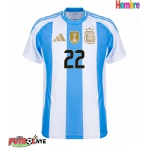 Camiseta Argentina Lautaro Martinez #22 Primera Equipación Copa America 2024 manga corta
